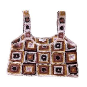 Knit Patterned Crop Top